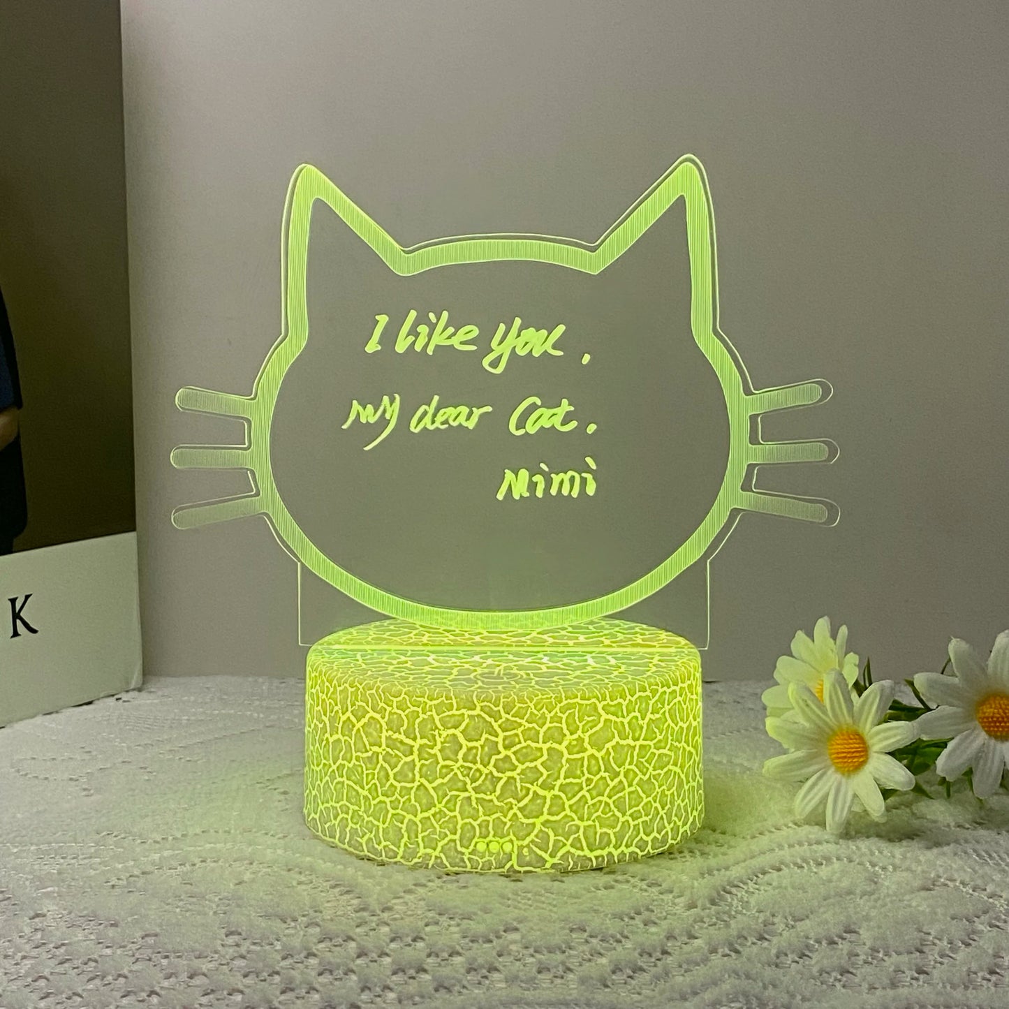 1pc DIY message board night light, USB table light, companion sleeping light, Thanksgiving, birthday gift table light for friend