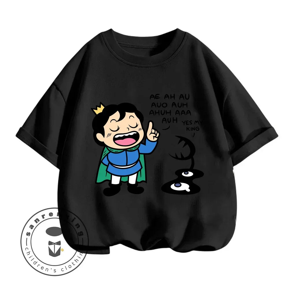Children's T-shirt Bojji Print Short Sleeve Cartoon Children's Top Summer Clothing
