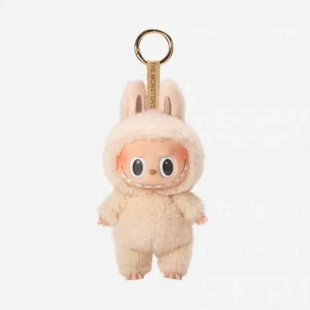 For Labubu Series Blind Box Anime Figure Pendant Flocking Model Toy Kawaii Monster Replica Keychain Toy Christmas Gifts
