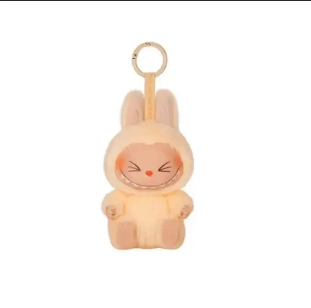 For Labubu Series Blind Box Anime Figure Pendant Flocking Model Toy Kawaii Monster Replica Keychain Toy Christmas Gifts