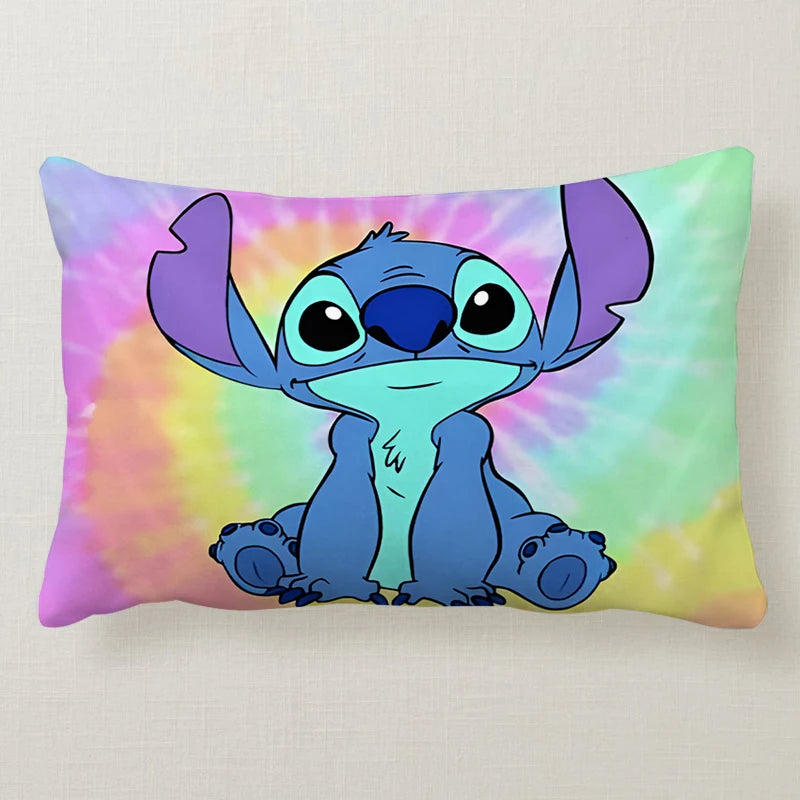 Stitch Disney Cute 50x30CM Pillowcase Pillowslip Cushion Plush Cartoon Anime Living Room Bedroom Decoration Kids Birthday Gift