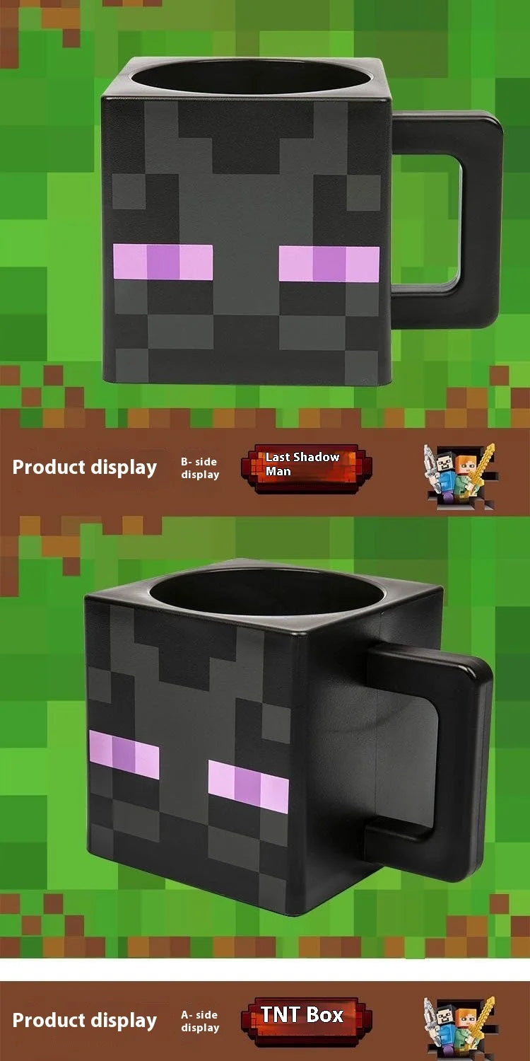New 230ml Minecraft Game Peripheral Mmug Children'S Water Cup Fitness Sports Birthday Cute And Small Collectibleornament Gift