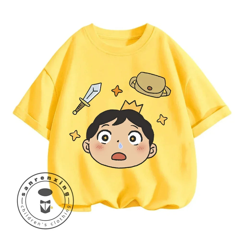 Children's T-shirt Bojji Print Short Sleeve Cartoon Children's Top Summer Clothing
