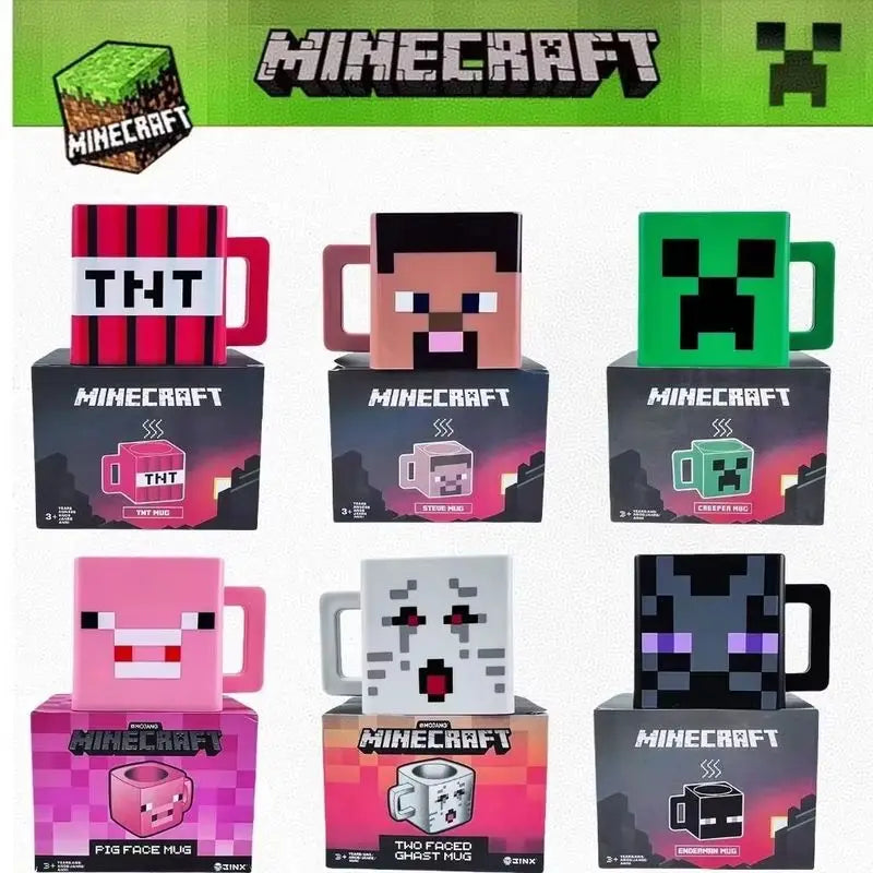 New 230ml Minecraft Game Peripheral Mmug Children'S Water Cup Fitness Sports Birthday Cute And Small Collectibleornament Gift
