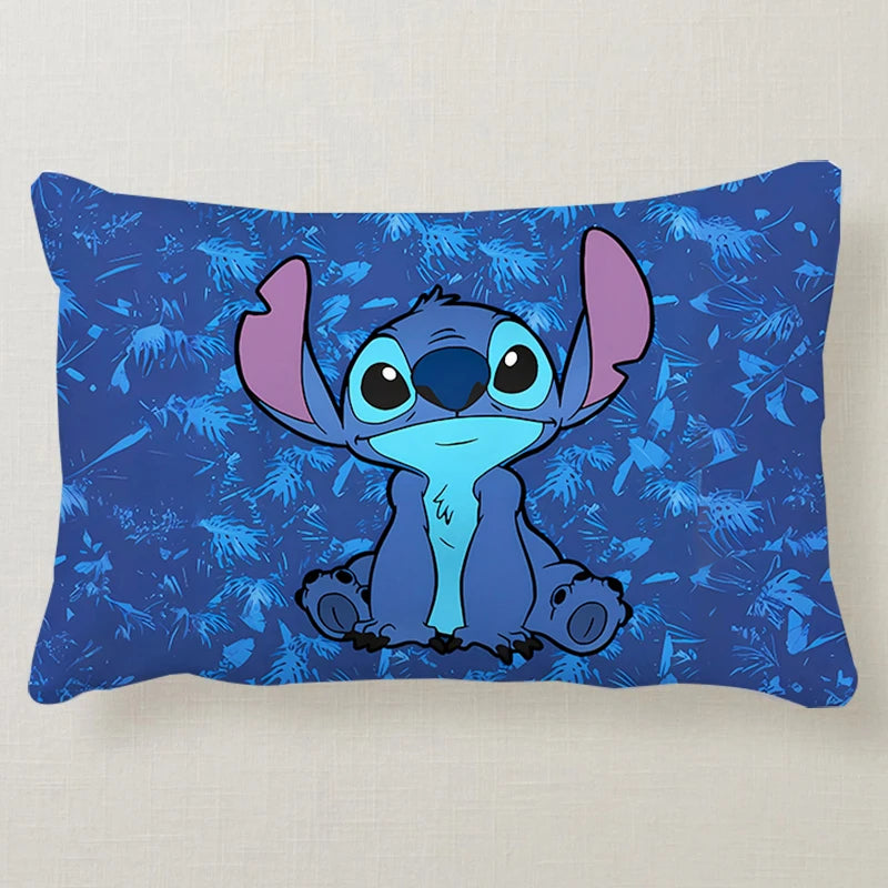 Stitch Disney Cute 50x30CM Pillowcase Pillowslip Cushion Plush Cartoon Anime Living Room Bedroom Decoration Kids Birthday Gift