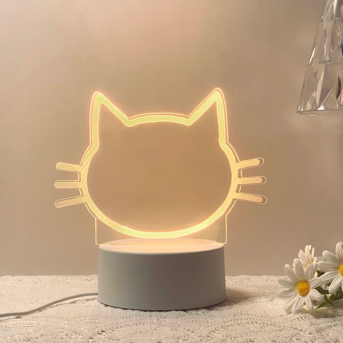 1pc DIY message board night light, USB table light, companion sleeping light, Thanksgiving, birthday gift table light for friend