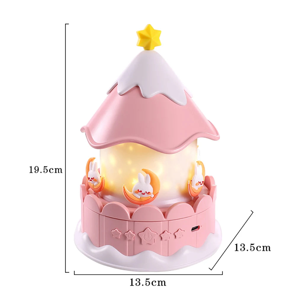 Kawaii Projector Night Light For Nursery Rotated Kids Ocean Projector Sleeping Lamp For Party Birthdays Christmas Gifts