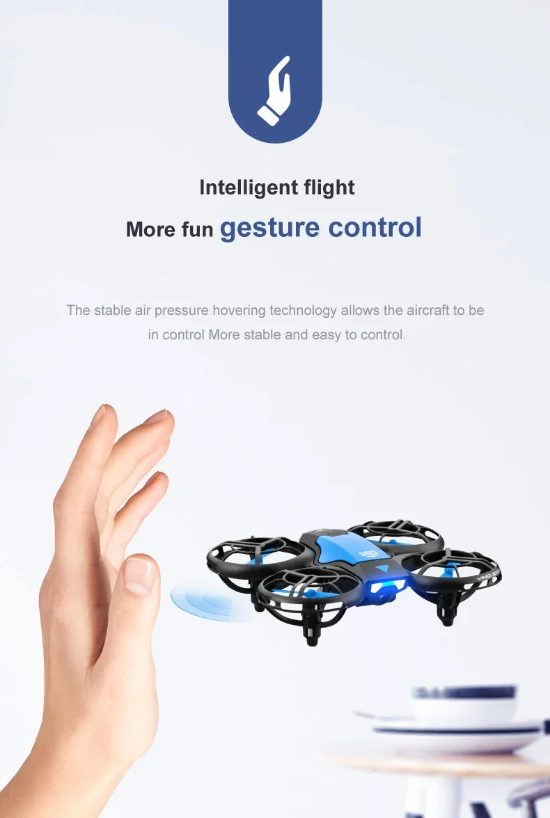 V8 New Mini 4K HD 1080P Wide - Angle WiFi FPV RC Drone with Height - Keep Function Ideal Kids Toys 4DRC