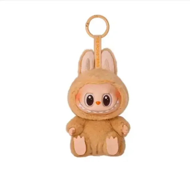 For Labubu Series Blind Box Anime Figure Pendant Flocking Model Toy Kawaii Monster Replica Keychain Toy Christmas Gifts