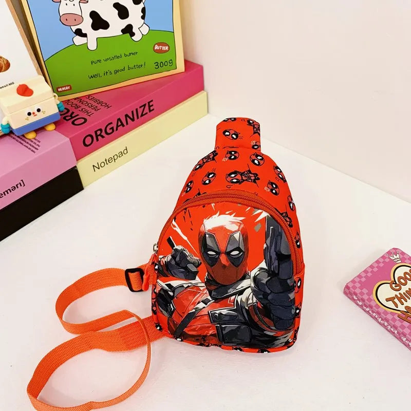 Marvel SpiderMan Crossbody Bag SpiderMan Children's Chest Pack Coin Purse Anime SpiderMan Shoulder Bags Messenger Bag Kids Gifts