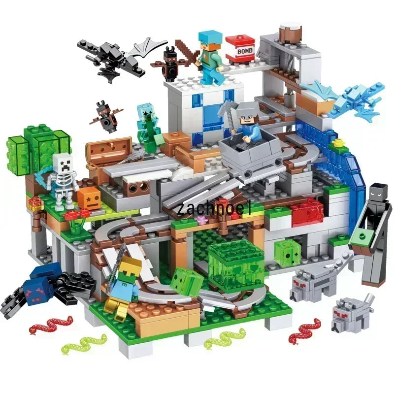 my world The Farm MINI TreeHouse Alex Zombie Action Building Blocks Classic Model Sets Bricks Kids Kits For Boys Toys Children