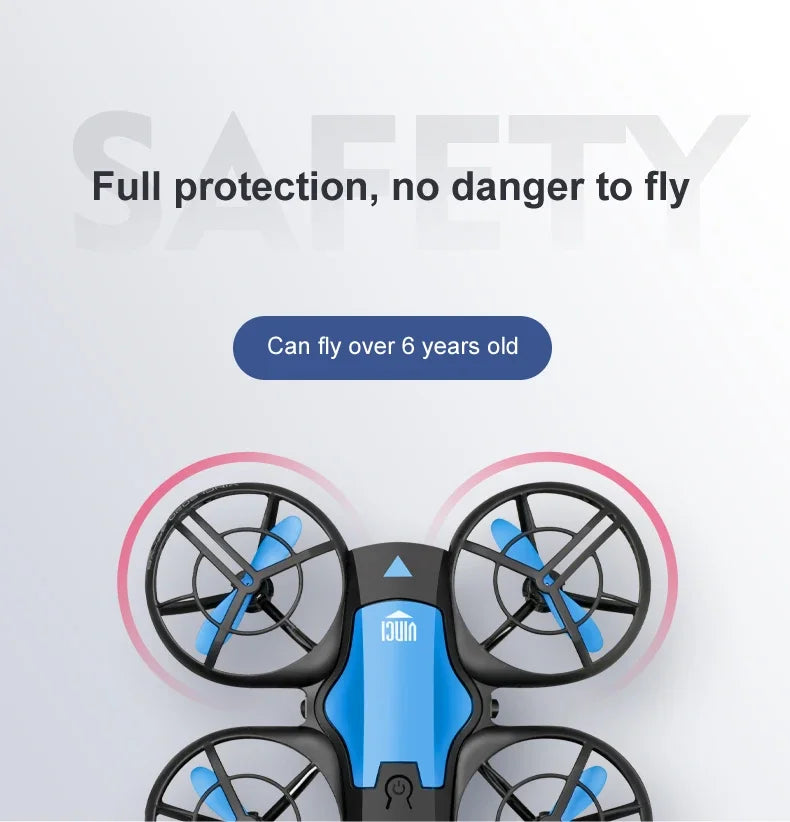 V8 New Mini 4K HD 1080P Wide - Angle WiFi FPV RC Drone with Height - Keep Function Ideal Kids Toys 4DRC