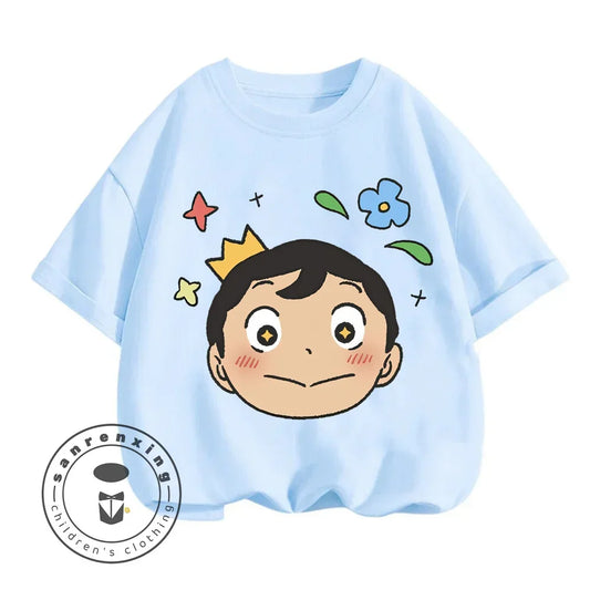Children's T-shirt Bojji Print Short Sleeve Cartoon Children's Top Summer Clothing