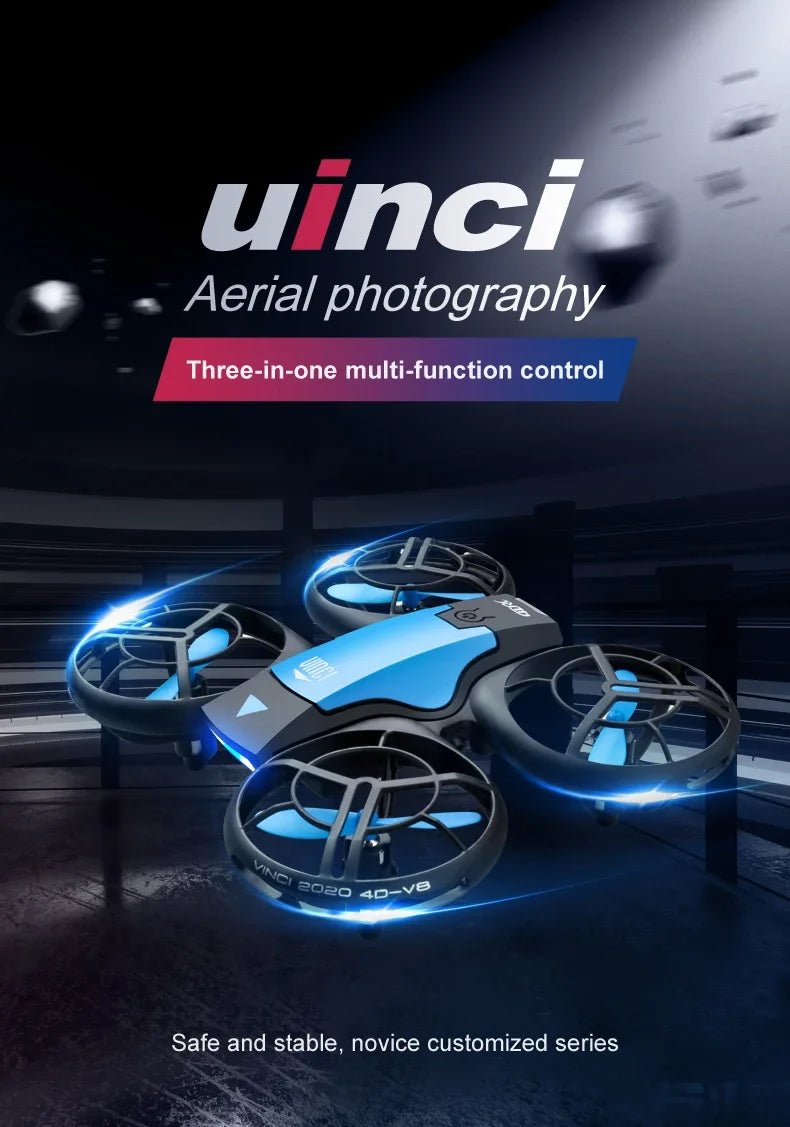 V8 New Mini 4K HD 1080P Wide - Angle WiFi FPV RC Drone with Height - Keep Function Ideal Kids Toys 4DRC