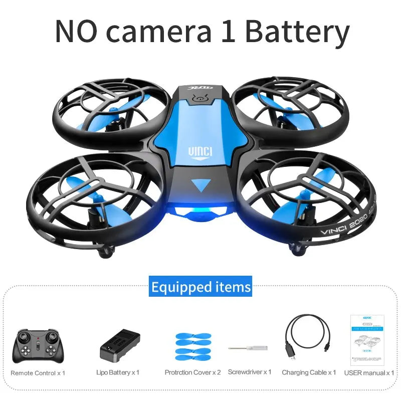 V8 New Mini 4K HD 1080P Wide - Angle WiFi FPV RC Drone with Height - Keep Function Ideal Kids Toys 4DRC