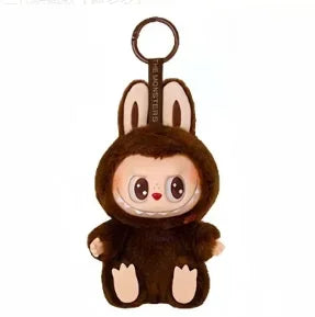 For Labubu Series Blind Box Anime Figure Pendant Flocking Model Toy Kawaii Monster Replica Keychain Toy Christmas Gifts