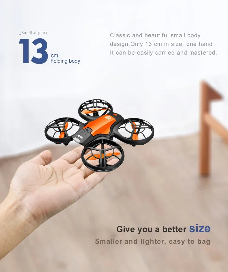 V8 New Mini 4K HD 1080P Wide - Angle WiFi FPV RC Drone with Height - Keep Function Ideal Kids Toys 4DRC
