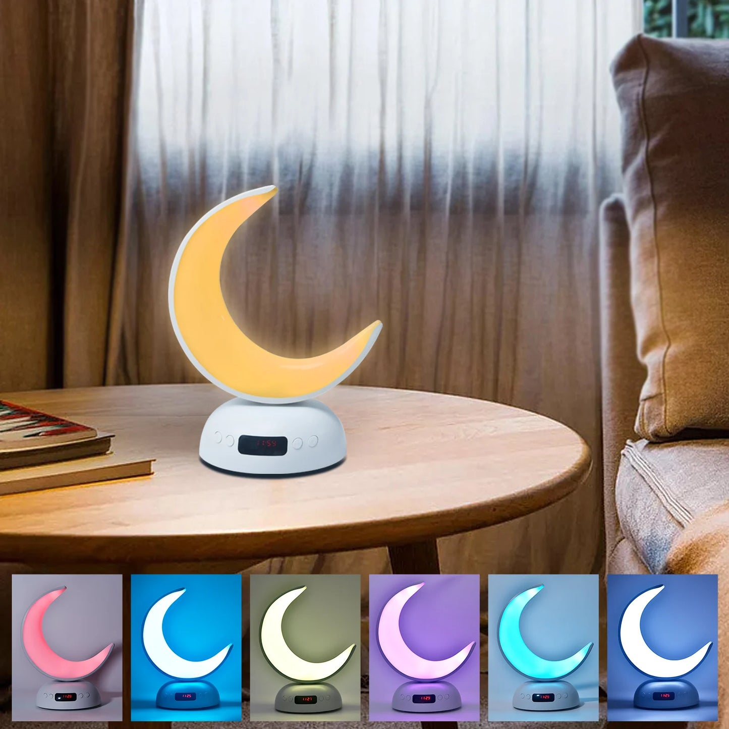 Night Light Lamp Clock Quran Azan Muslim Koran Bright Bluetooth Speaker Portable Holy Sound Box Music Wireless Caixa De Som Mp3