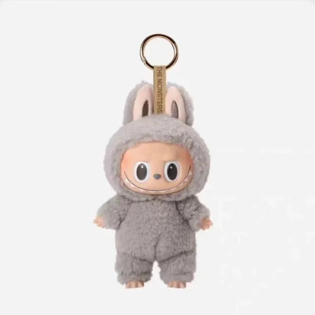 For Labubu Series Blind Box Anime Figure Pendant Flocking Model Toy Kawaii Monster Replica Keychain Toy Christmas Gifts