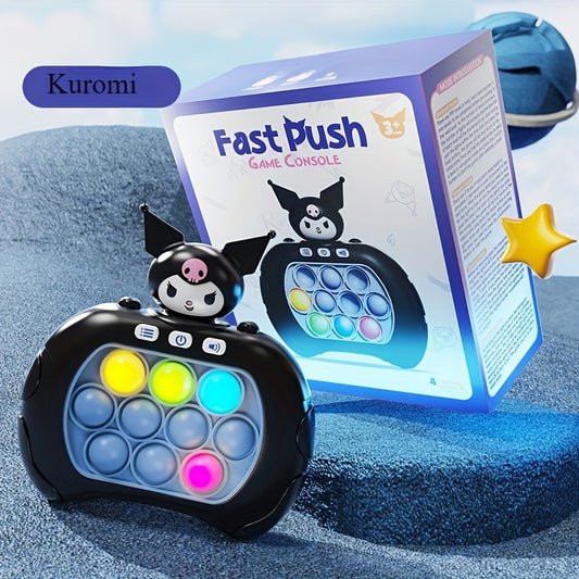 Sanrio Kuromi Speed Push Game Machine Rodent Pioneer Challenge Sanrio Press to Play Thinking Training Relax Toy