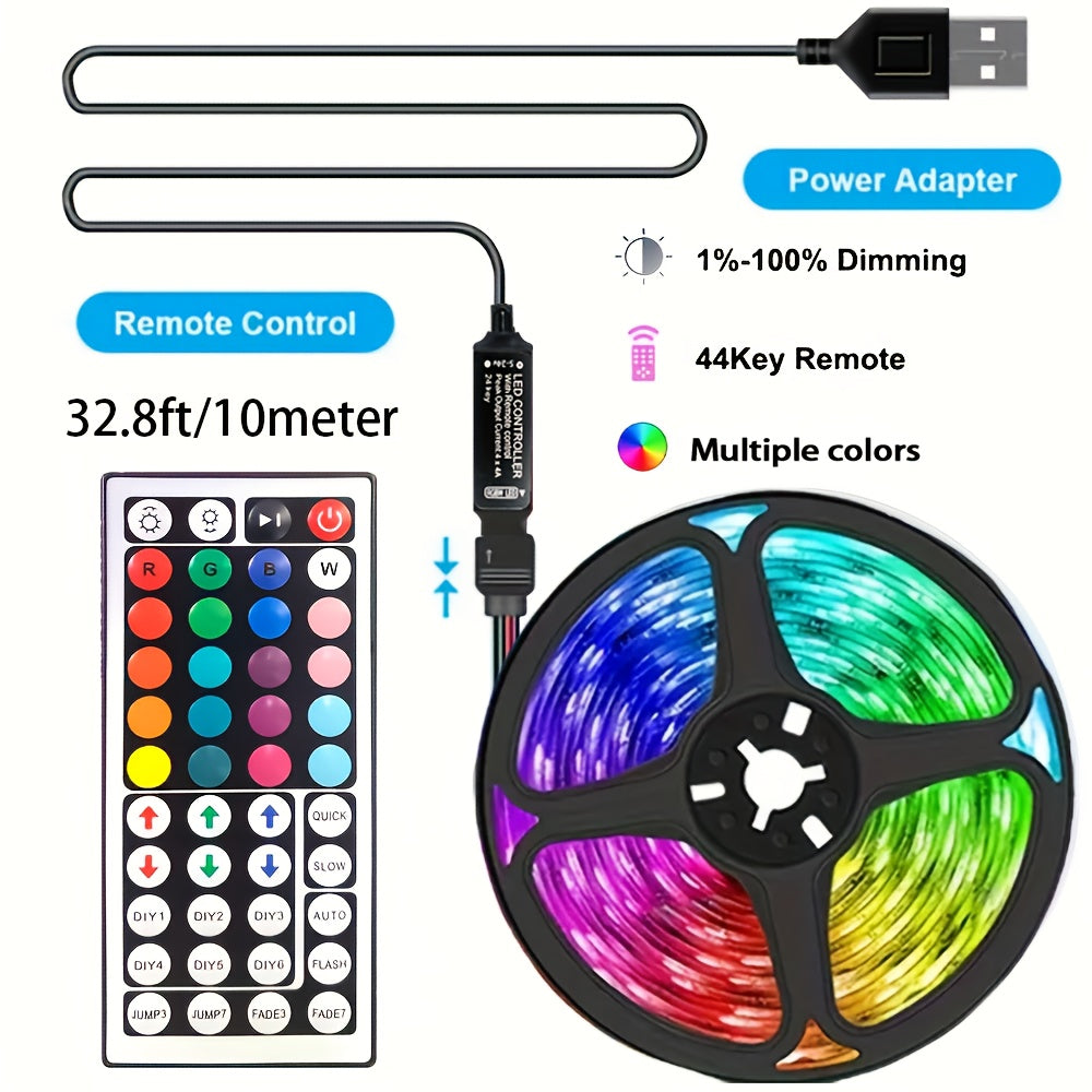 Wireless control intelligent LED strip lights infrared remote control RGB lighting decoration living room atmosphere lights with flexible lights decoration