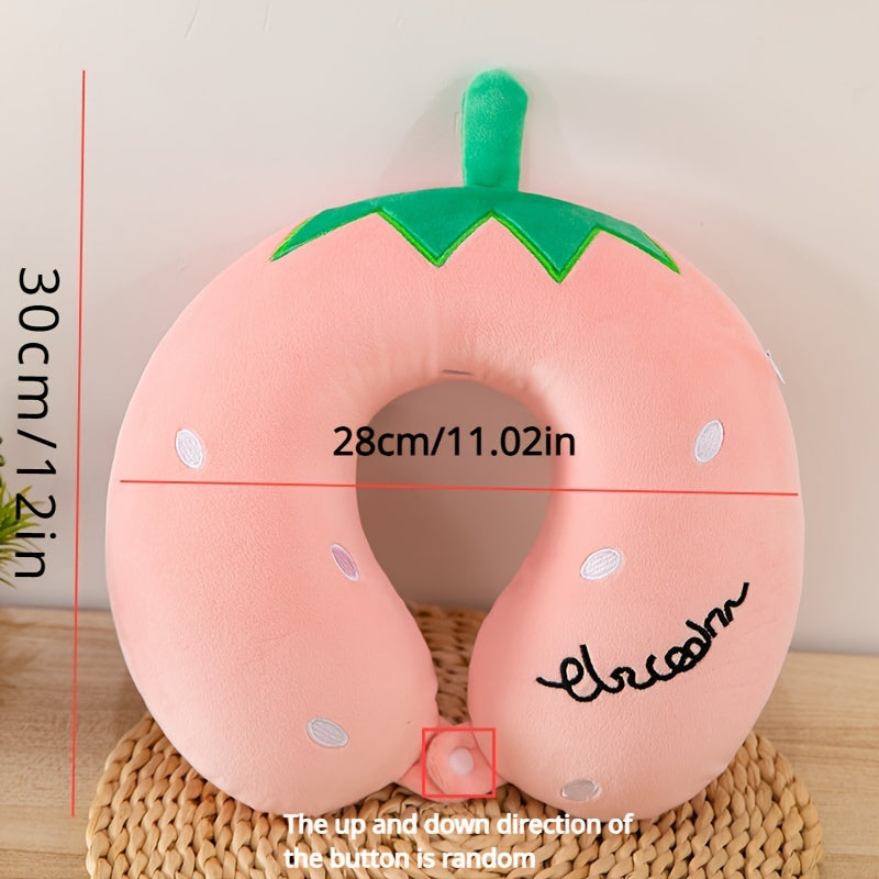 [Cat Shaped Memory Sponge Pillow] Soft Cat Shaped Memory Foam U-Shaped Neck Pillow - Slow Rebound Support for Aircraft And Car Travel - Snap, Machine Washable, Travel Pillow, Camping Pillow