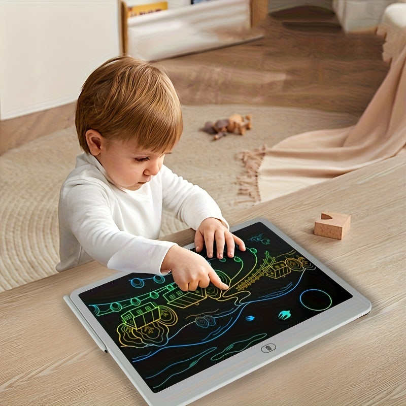 13-Inch Large LCD Writing Board, One-Button Erase Drawing Pad, Writing and Drawing Tablet, Kids Graffiti Painting Toy, Electronic Writing Board Art Tool Educational Learning Toy for Boys and Girls