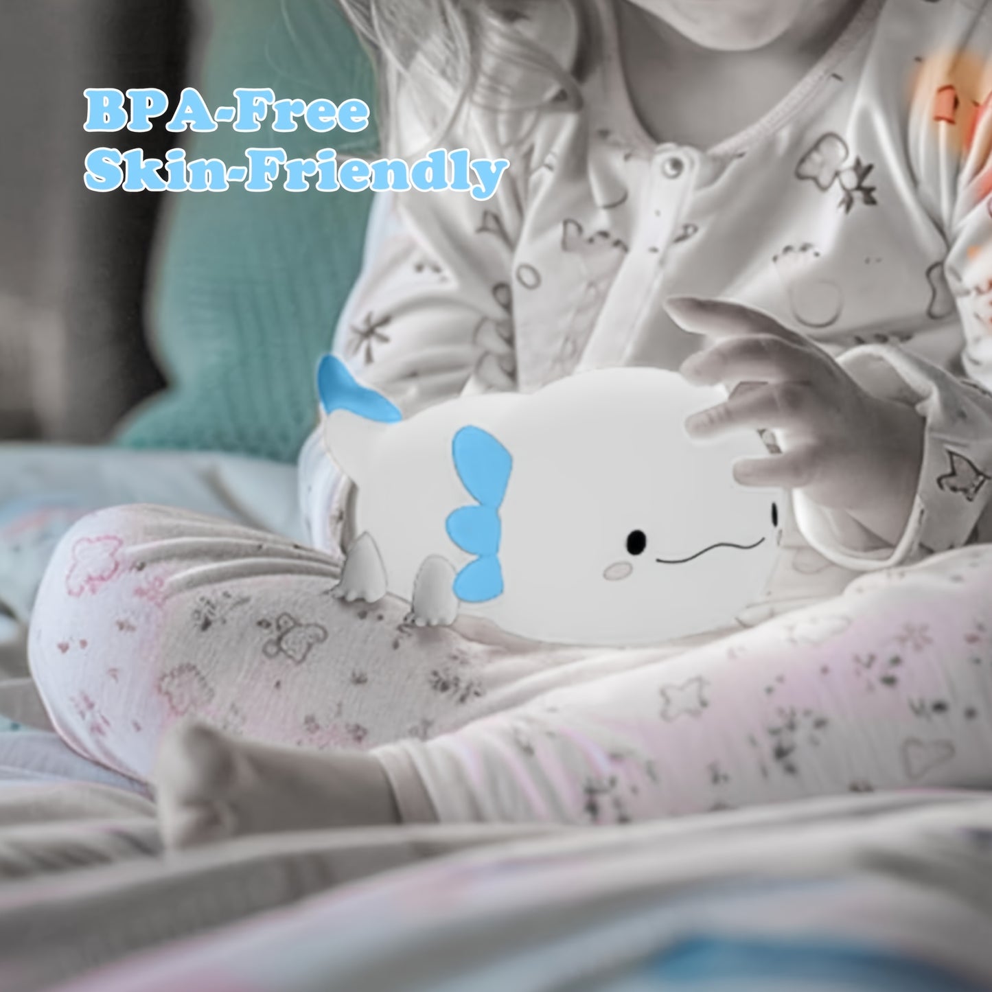 Adorable Axolotl LED Night Light - Dimmable, Rechargeable With Timer & Tap Control, Perfect Nursery Gift For Kids And Women..Up To Six Hours Of Wireless Lighting, Room