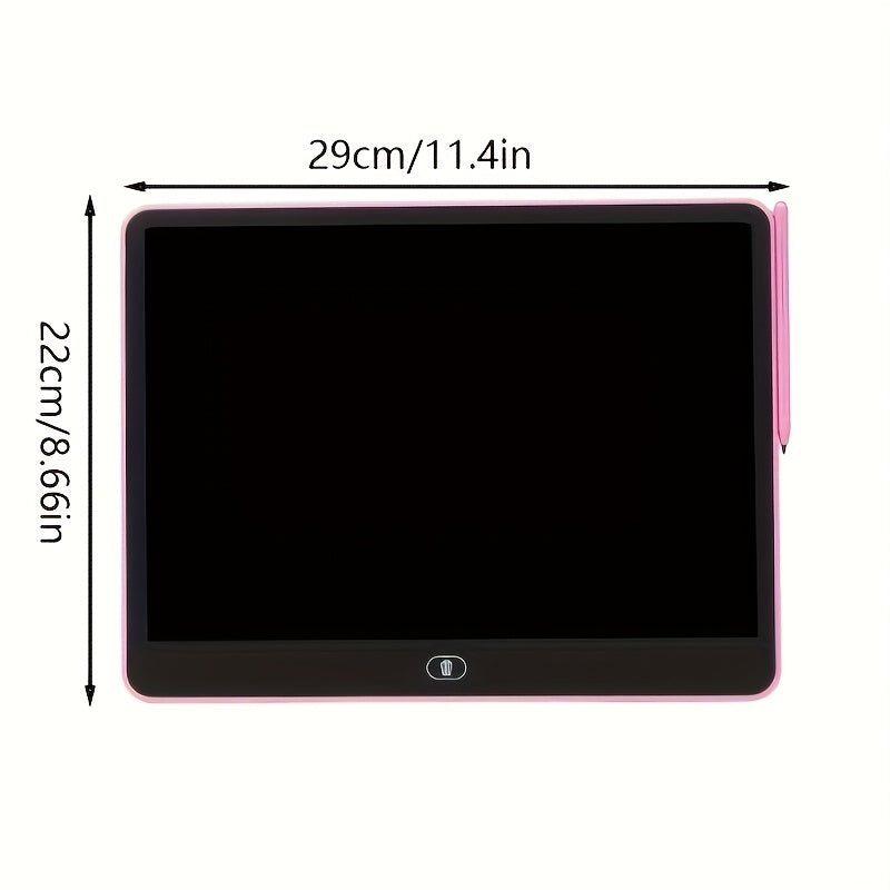 13-Inch Large LCD Writing Board, One-Button Erase Drawing Pad, Writing and Drawing Tablet, Kids Graffiti Painting Toy, Electronic Writing Board Art Tool Educational Learning Toy for Boys and Girls