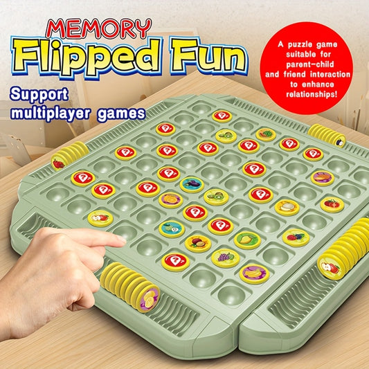 Memory Flipped Fun - Colorful Fruit Matching Board Game for Kids, Ideal for Family Night and Celebrations, Enhances Hand-Eye Coordination and Multiplayer Interaction, Perfect Birthday & Easter Gift, Family Game Night|Interact