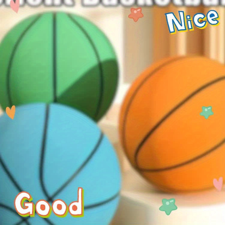 7.09in/18cm, Silent Basketball, Indoor Basketball, Suitable for Youngsters to Play and Shoot in the House, as a Birthday or Christmas Gift